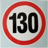 Стикер 130 км/ч малък