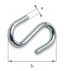 Метална кука S-образна 40x3.8 mm