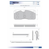 29039 Дискова накладка Roulunds 55467781PRO