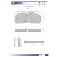 29067 Дискова накладка Roulunds 55471681PRO