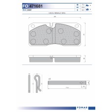 29067 Дискова накладка Roulunds 55471681PRO