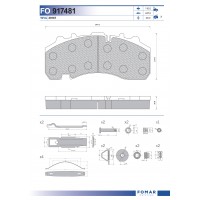 29167 Дискова накладка Roulunds  55917481PRO