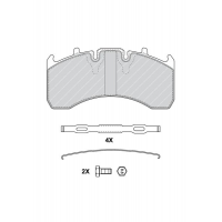 29169 Дискова накладка Ferodo FCV1624B
