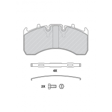 29169 Дискова накладка Ferodo FCV1624B