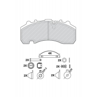 29167 Дискова накладка Ferodo FCV1677B