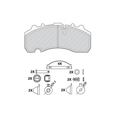 29167 Дискова накладка Ferodo FCV1677B